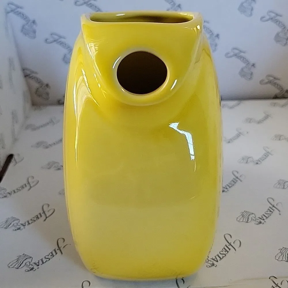 Fiestaware Fiesta Small Ceramic Pitcher Disk Container Dish Sunflower 28 Oz